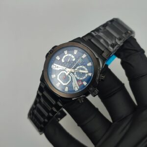 Business Casual Men's Chronograph Watch (Black Blue)